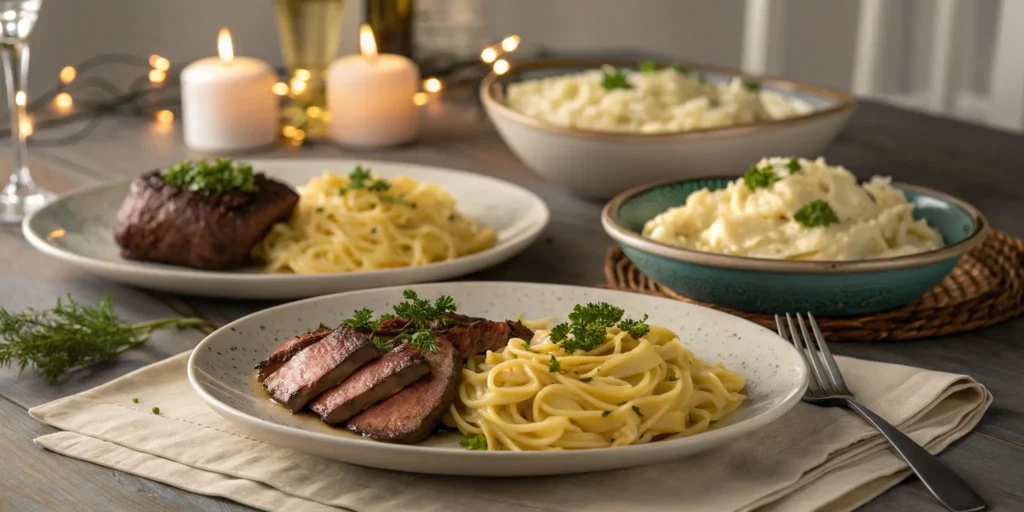 Different serving styles for sirloin tip beef dinner