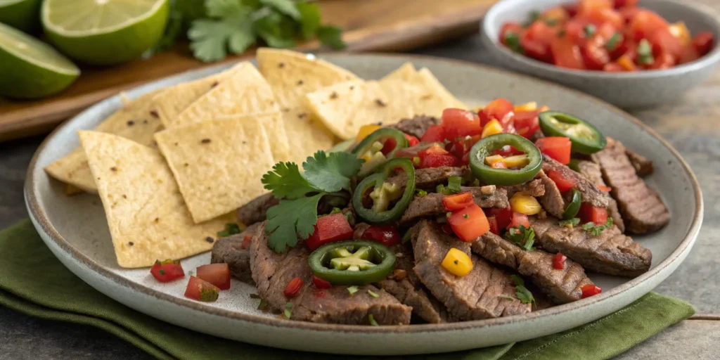 Spicy crock pot pepper steak with jalapeños and southwestern flavors
