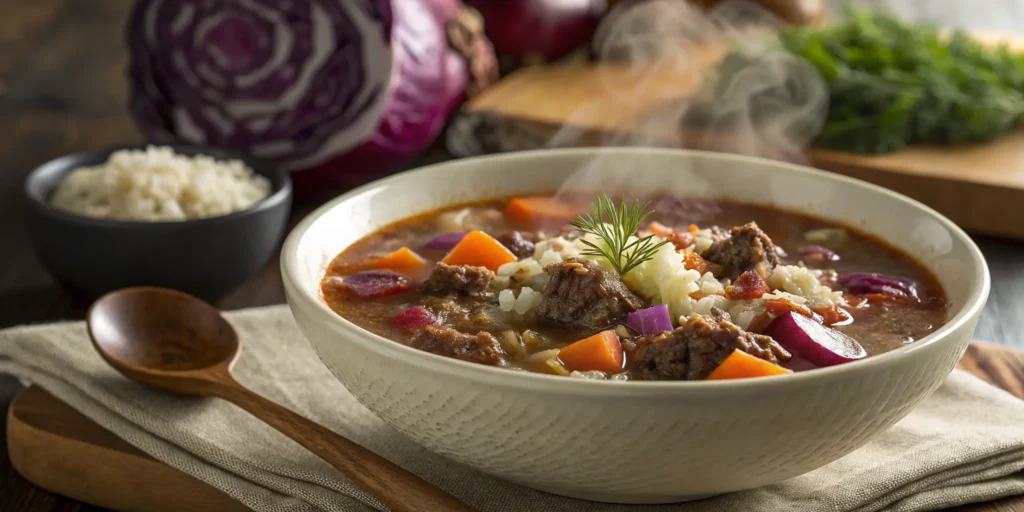 Easy unstuffed cabbage soup with ground beef ready in 30 minutes - Ground Beef Cabbage Recipe