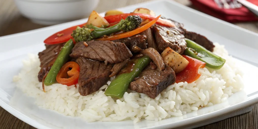 Classic Pepper Steak and Rice - Comforting and Hearty Meal