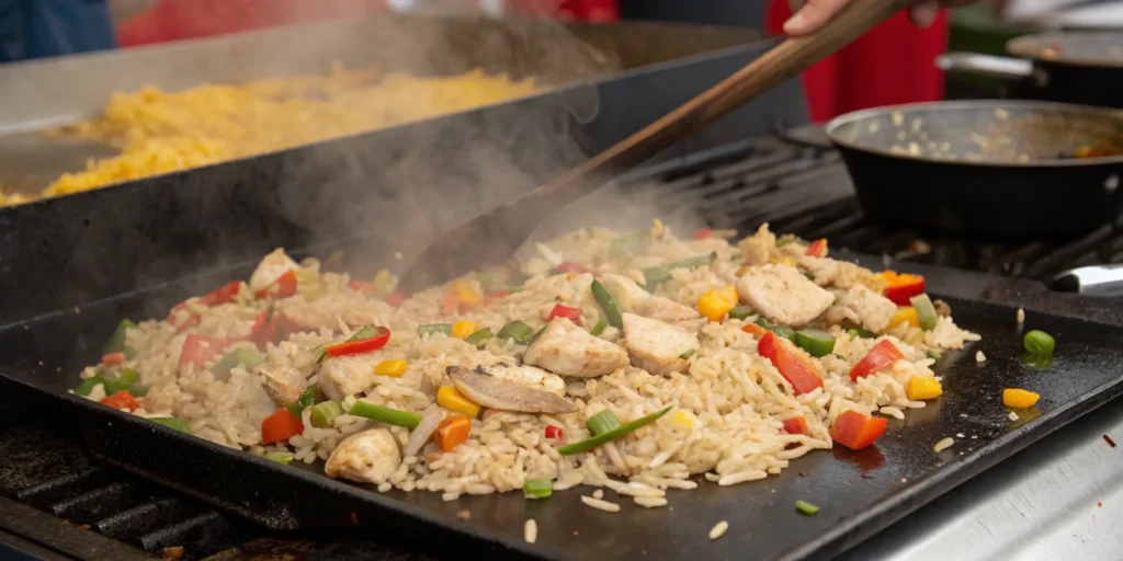 Step-by-Step Cooking Blackstone Fried Rice