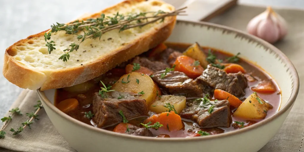 Properly layering ingredients in a slow cooker for beef stew